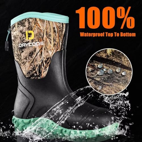 Black 6mm Neoprene Waterproof Insulated Work Boots W114157