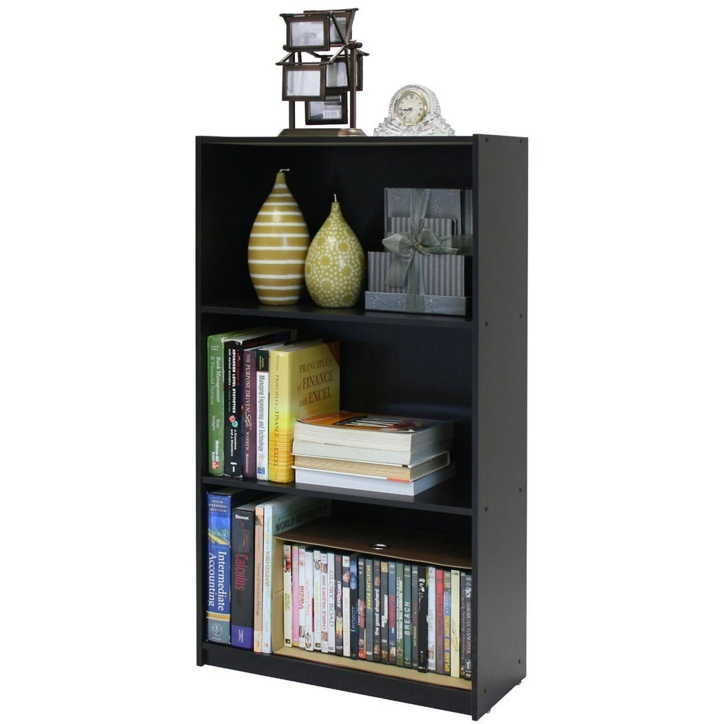 Espresso 3-Tier Bookcase Storage Shelves H510875