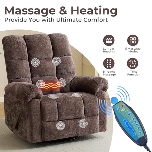 Beige Oversized Power Lift Recliner Chair with Massage and Heat X300