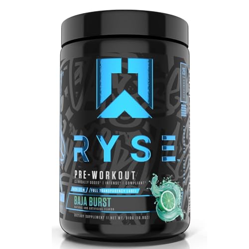 25 Servings Pre Workout with Caffeine (Baja Burst) V693025
