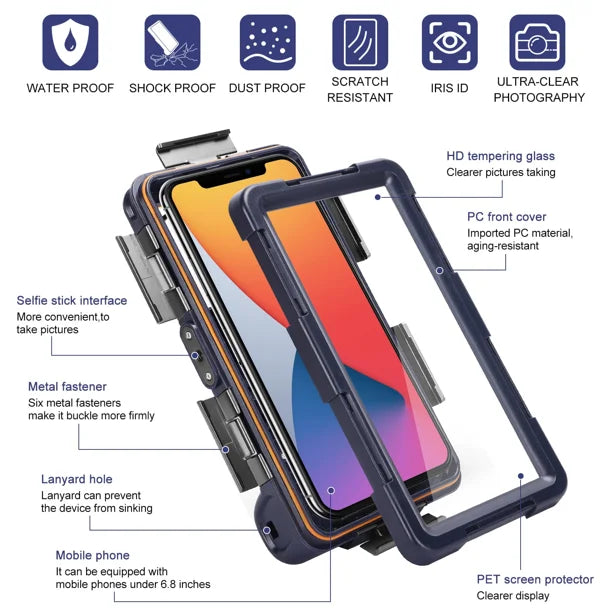 Waterproof Protective Case for Phones Up to 6.9 Inch M272102