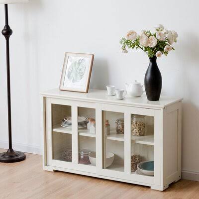White 42x22 Wide Sideboard A55375