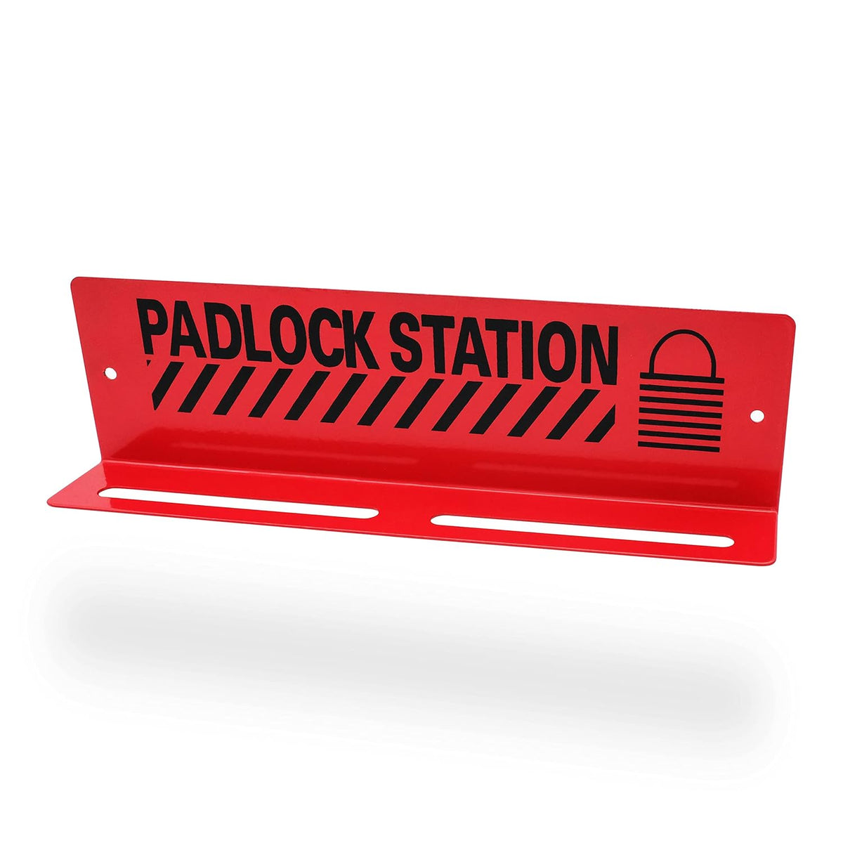10 Padlocks Included Lockout Tagout Station with Carbon Steel Body I339