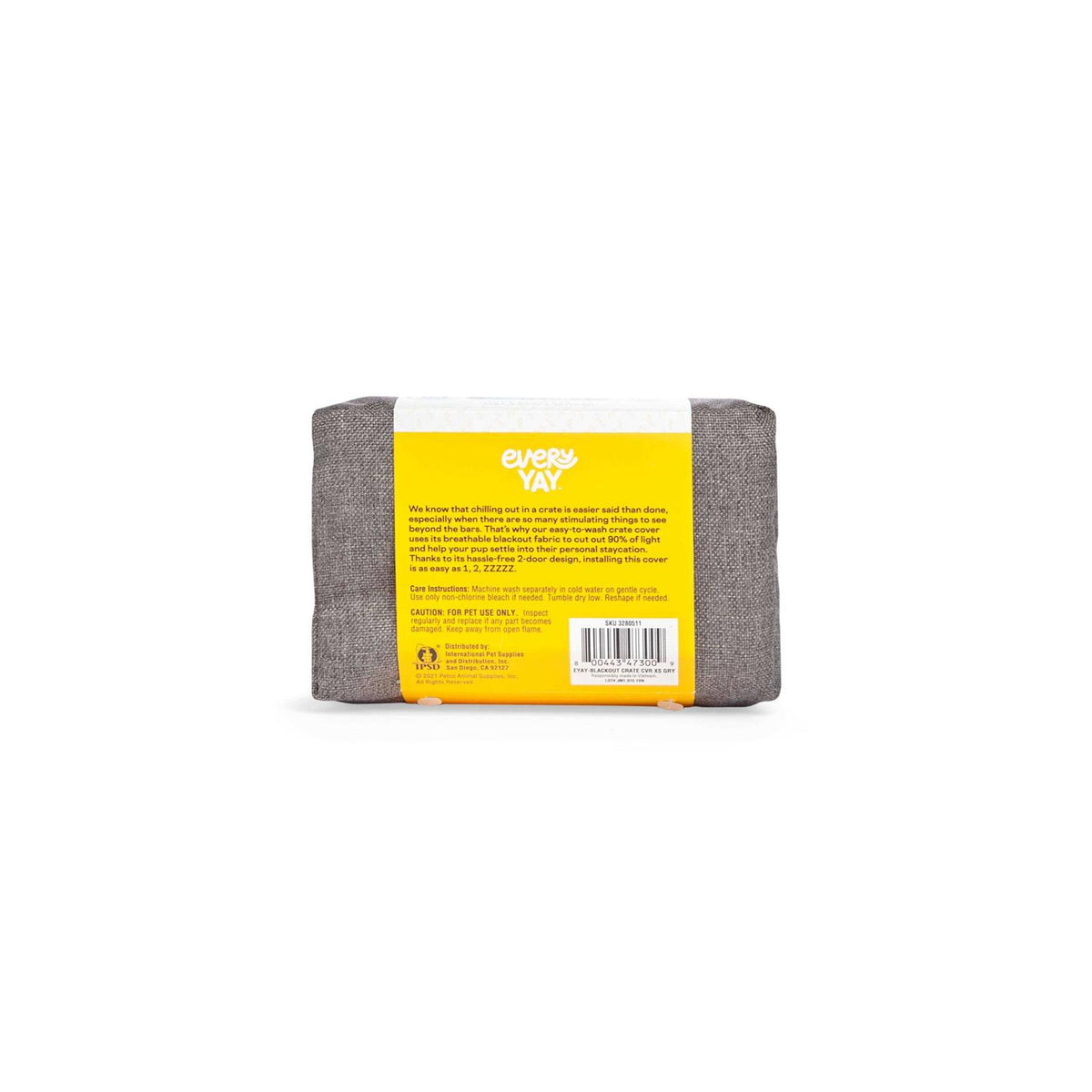 Grey Dog Crate Cover D11653