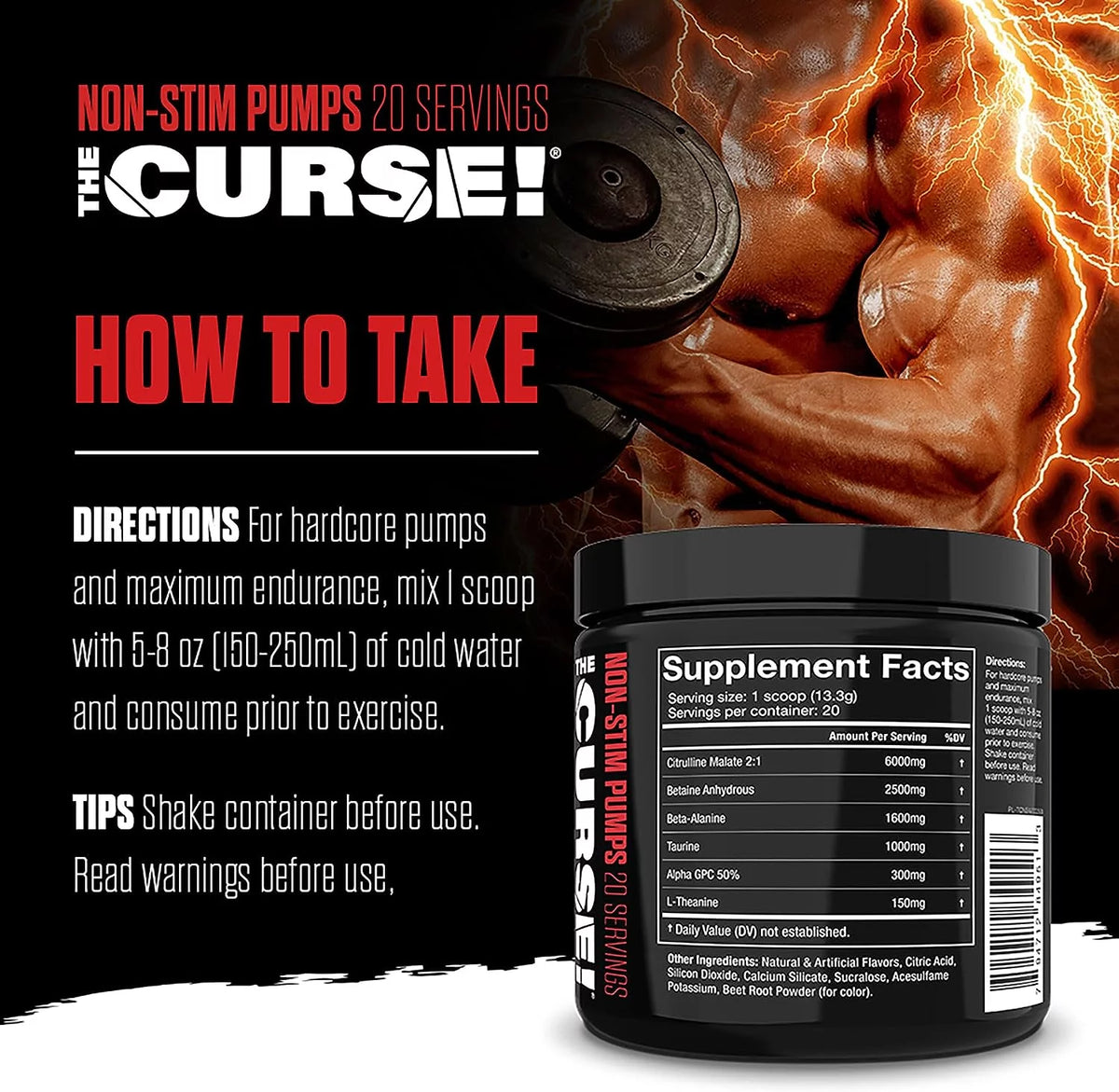 Caffeine Free Pre-Workout Watermelon 20 Serves I8178