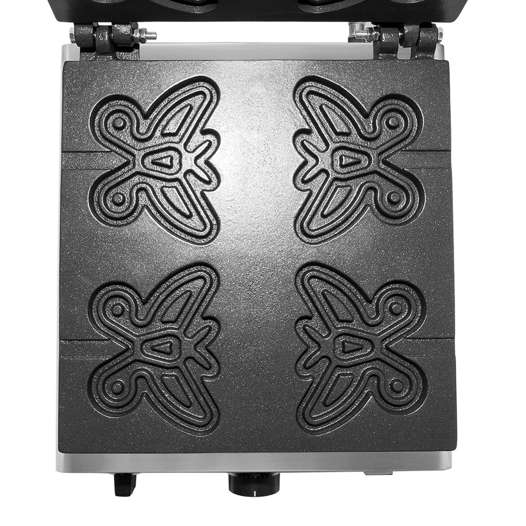 Butterfly-Shaped 4 Pcs Stainless Steel Waffle Maker X914