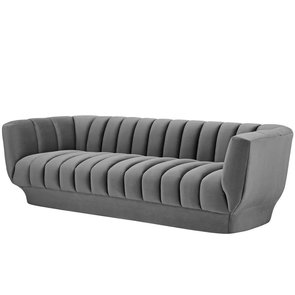 Grey Velvet Sofa X917159