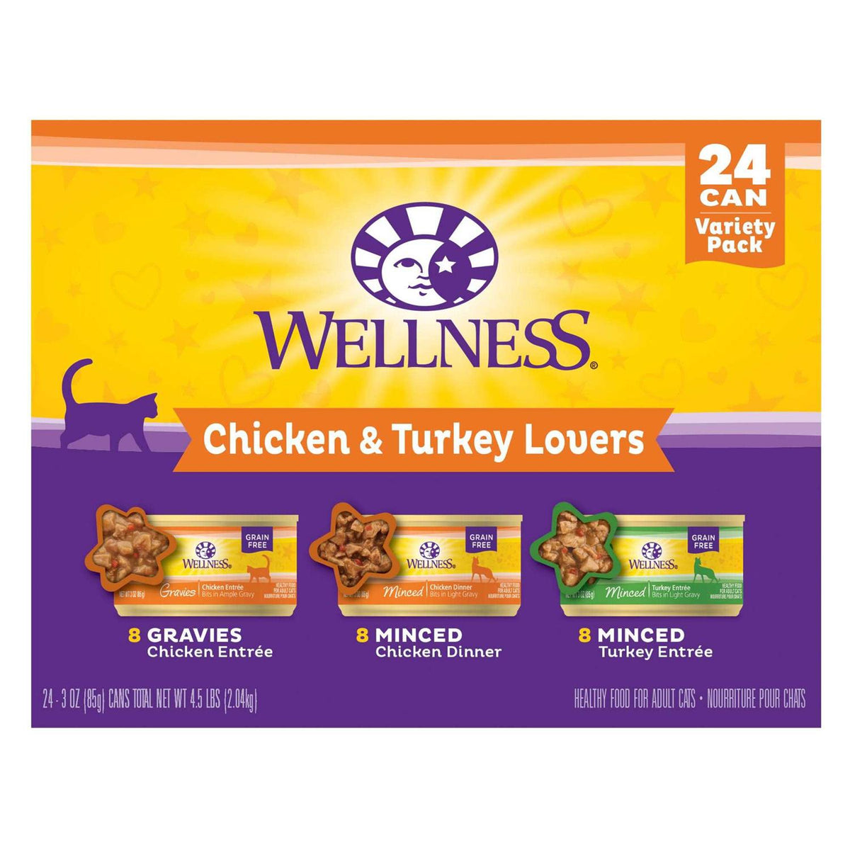Chicken & Turkey Wet Adult Cat Food Variety Pack Z135