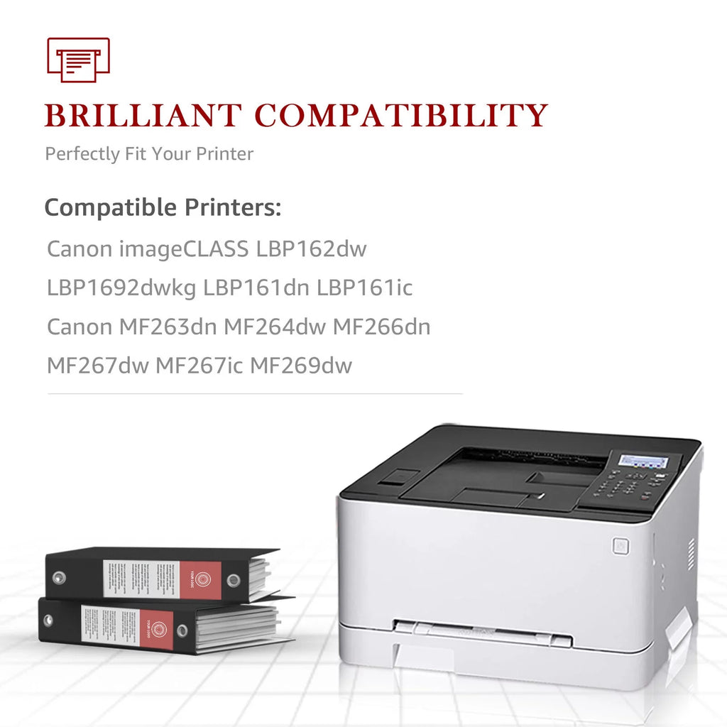 Compatible Toner for Canon 051 Printer, Black, 2-Pack L737