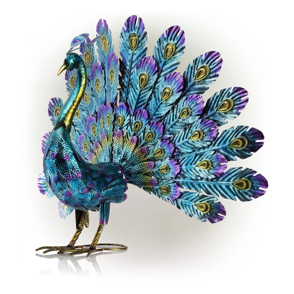 22" Peacock Garden Statue D764