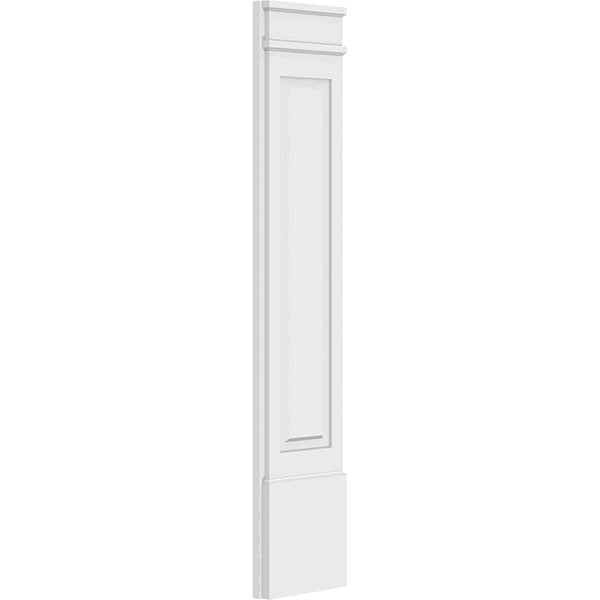 Raised Panel PVC Pilaster with Decorative Capital and Base (Pair) K348