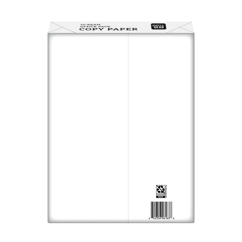 Copy Paper, 8.5 x 11, 92 Bright White, 20 lb., 10 Ream Case (5,000 Sheets) T851