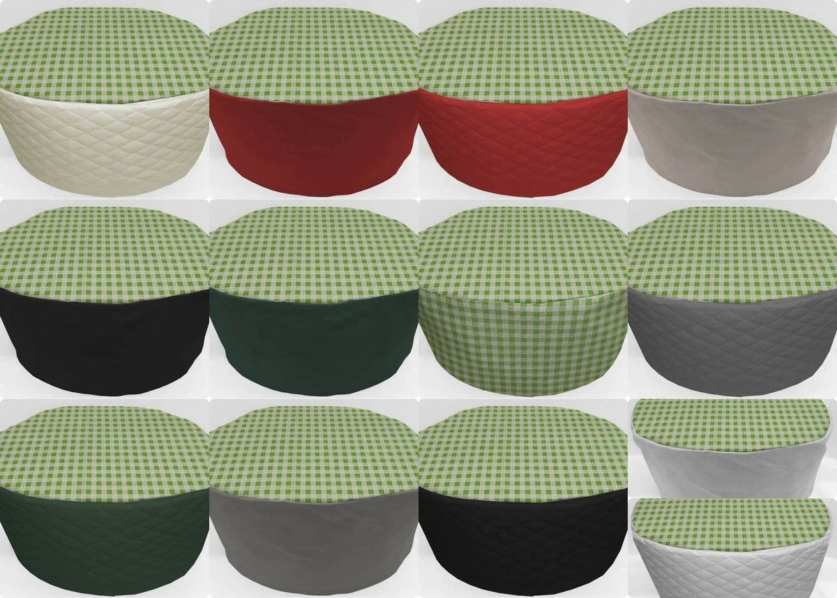 Green & White Checked Slow Cooker Cover H9731