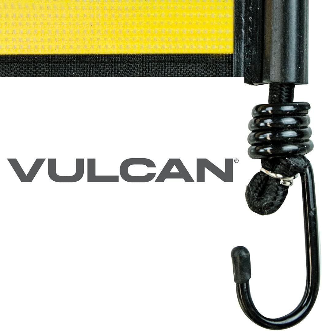 Oversize Load Banner with Heavy Duty Metal Hooks 18 Inch x 84 Inch Pack of 2 O211999