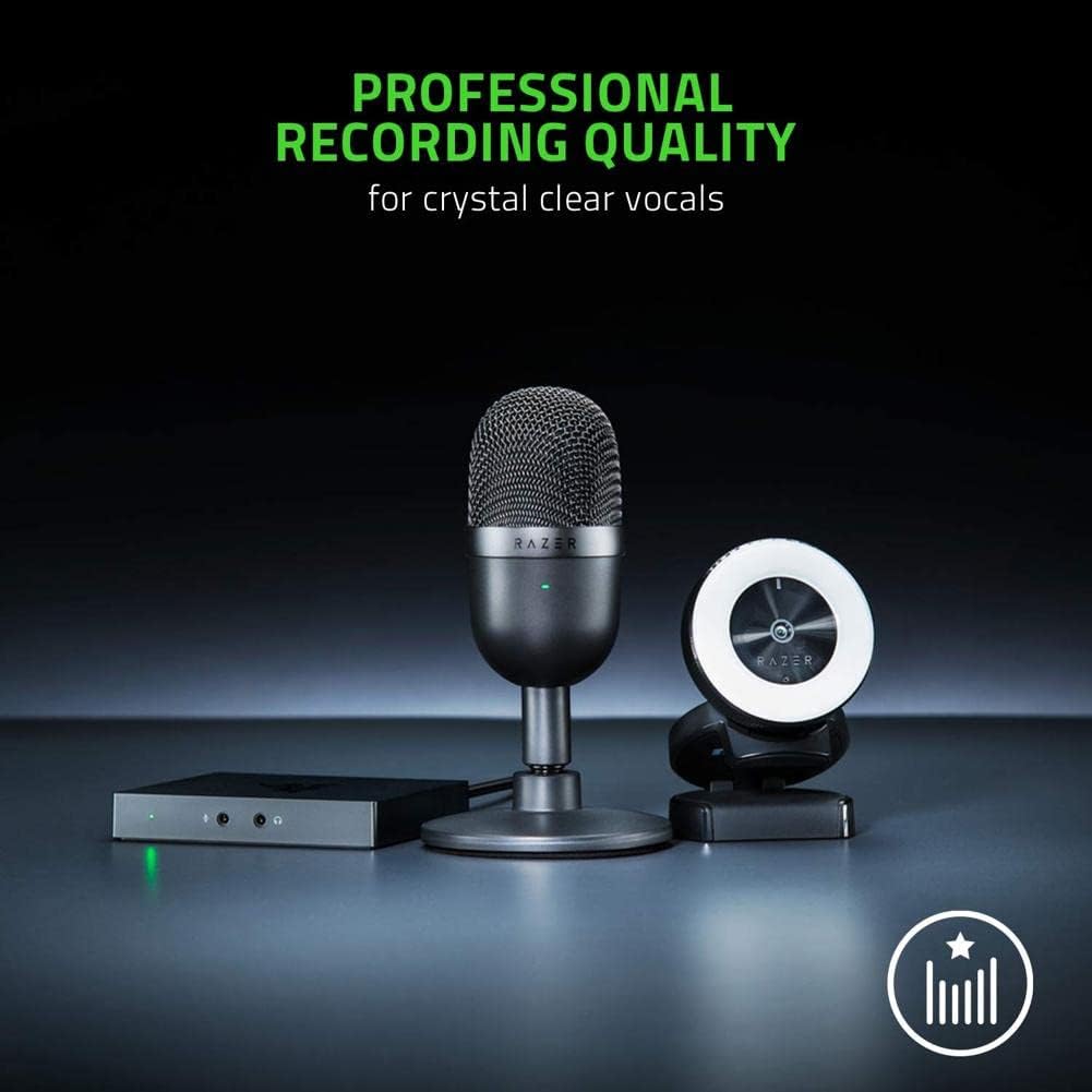 Black USB Streaming Microphone with Supercardioid Pick-Up Pattern P258