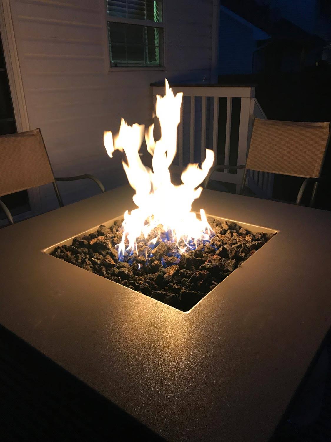 30x22 Square Pan Fire Pit Insert Kit 65K BTU Natural Gas Propane B74407
