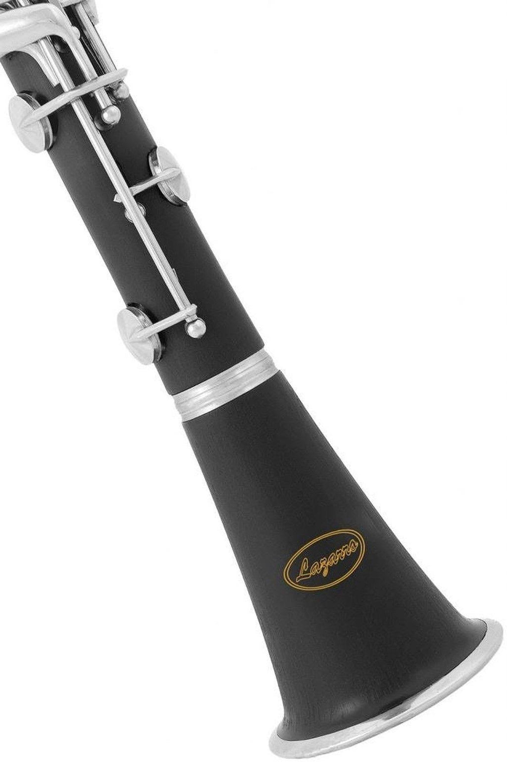 Black Ebonite Silver Keys Bb Clarinet with 11 Reeds Case Care Kit I553814