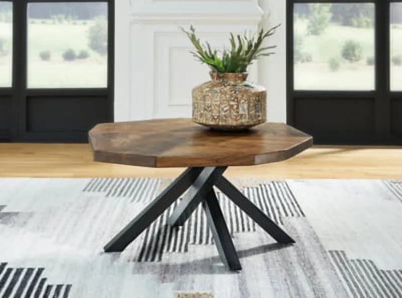 Brown/Black Coffee Table T216