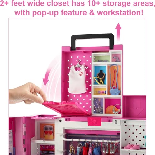 Barbie Dream Closet Playset with 35+ Doll Clothes & Accessories R384769