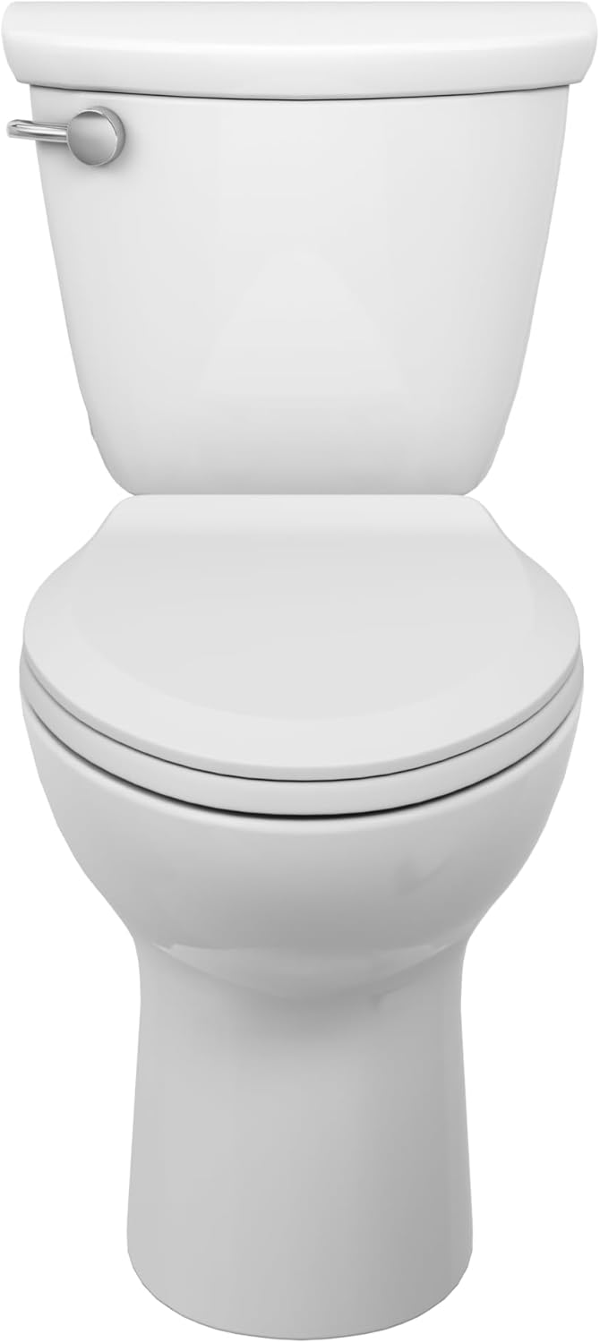 Two-Piece Toilet with Slow-Close Seat, Elongated Front, Chair Height, White, 1.28 gpf M867766