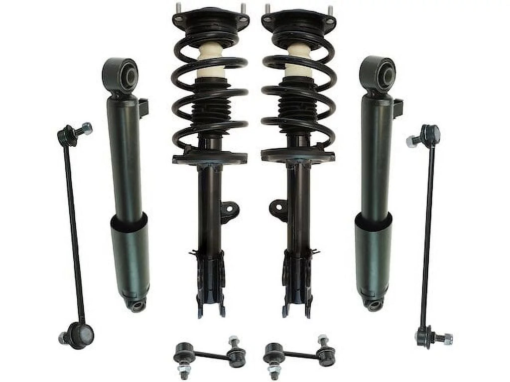 Shock Strut Coil Spring Sway Bar Link Kit 8 Piece D9692