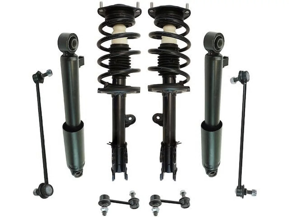 Shock Strut Coil Spring Sway Bar Link Kit 8 Piece D9692