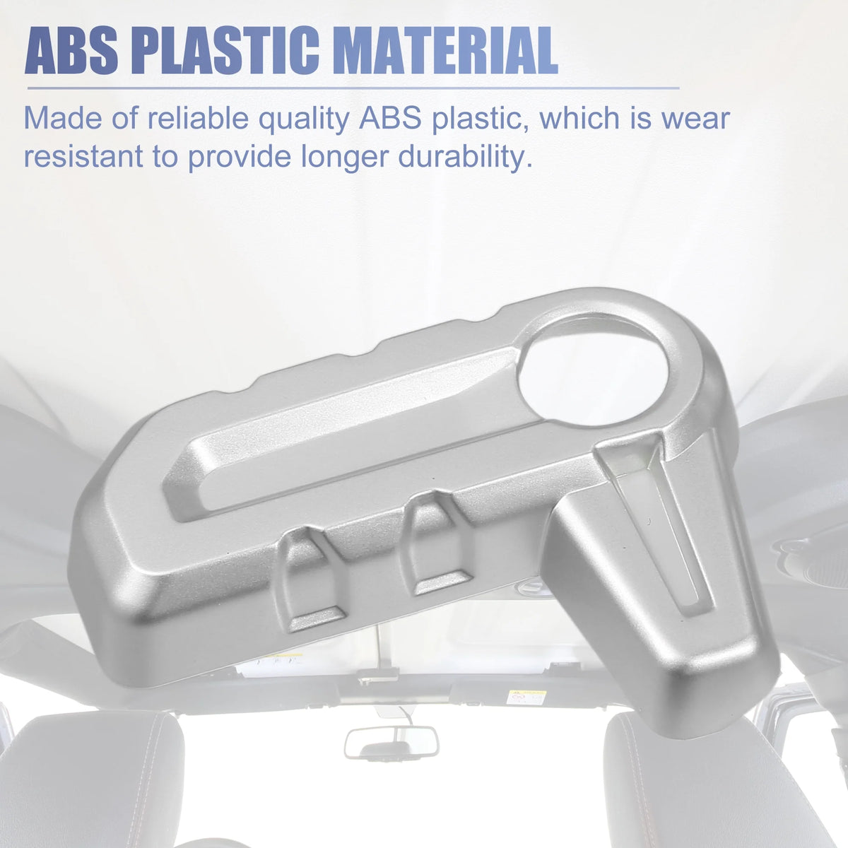 6pcs Hardtop Roof Removal Switch Handle Cover for Jeep Wrangler JL JLU Silver Tone L224