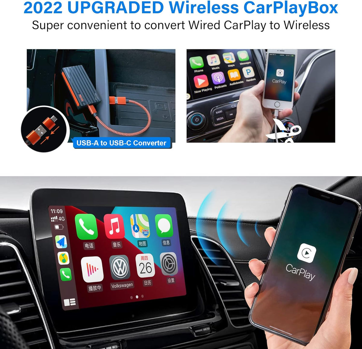 Wireless CarPlay Adapter Pack of 2 S266