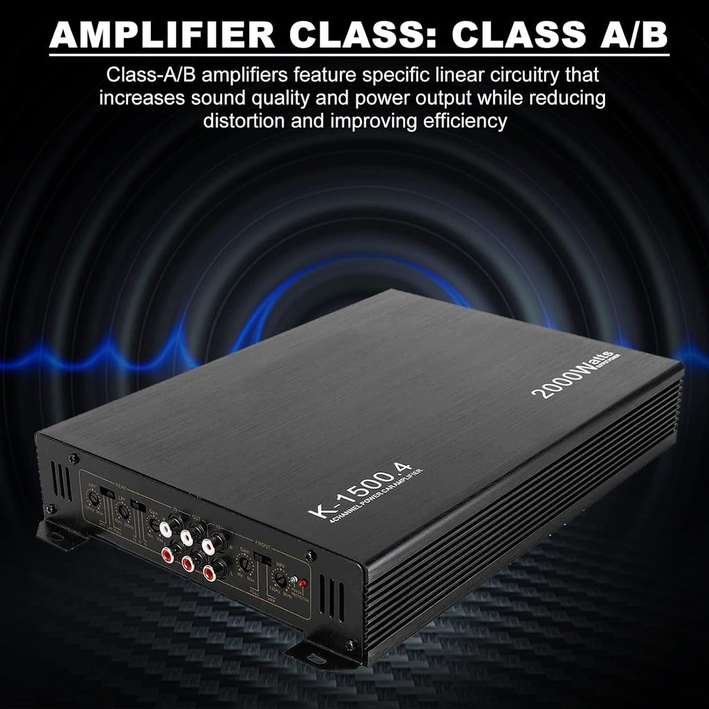 2000W 4 Channel Car Audio Amplifier H804491
