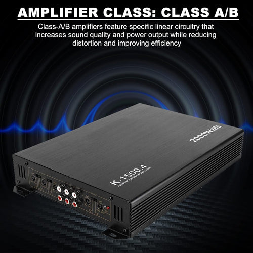 2000W 4 Channel Car Audio Amplifier H804491