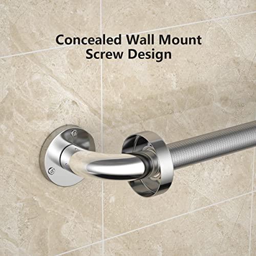 12 Inch Anti Slip Chrome Finish Stainless Steel Bath Grab Bar R93918