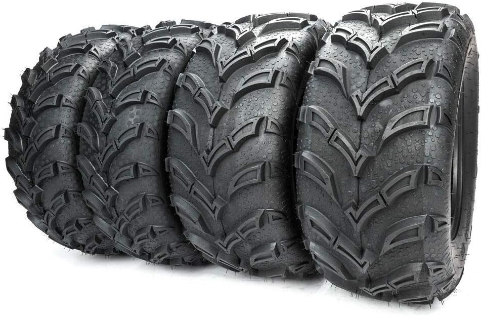 Set of 4 All Terrain ATV UTV Tires 25x8-12 Front 25x10-12 Rear 6PR U7692
