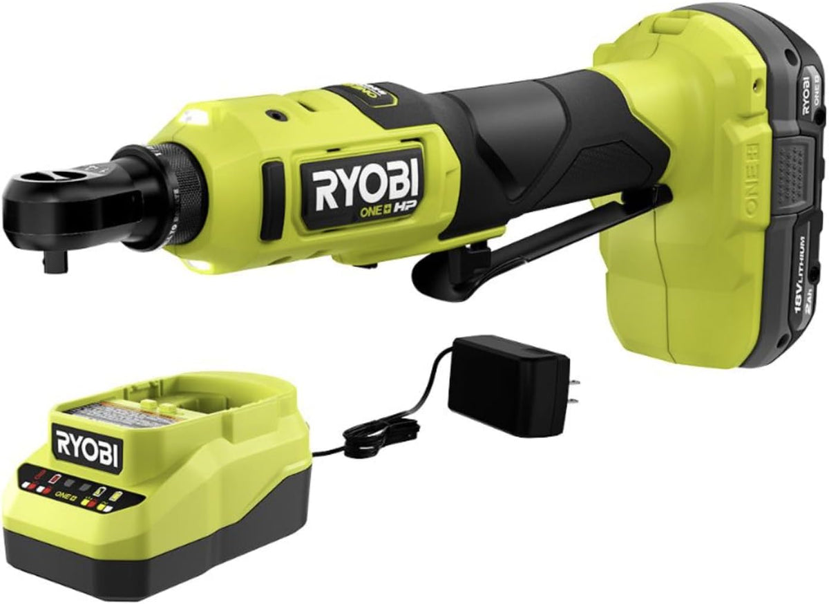 18V 1/4" Brushless Cordless Compact Electric Ratchet Kit with 2.0Ah Lithium Battery and Charger W51967