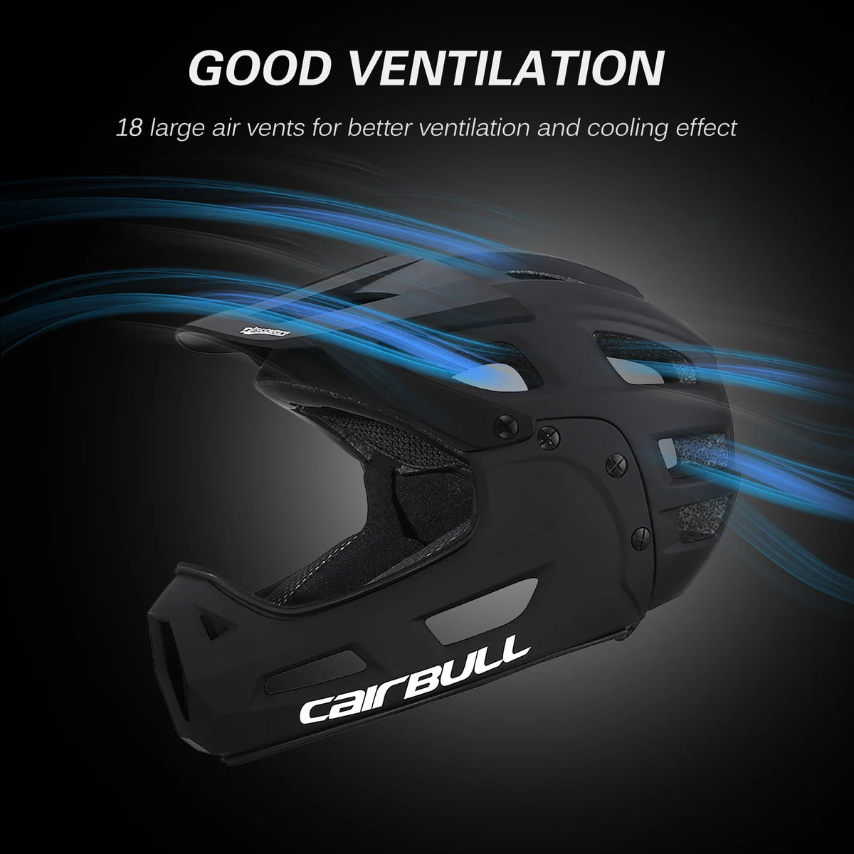 Orange Full Face Bike Helmet with Detachable Chin Guard and Visor C8415