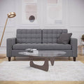 Light Gray Polyester Sofa V448375
