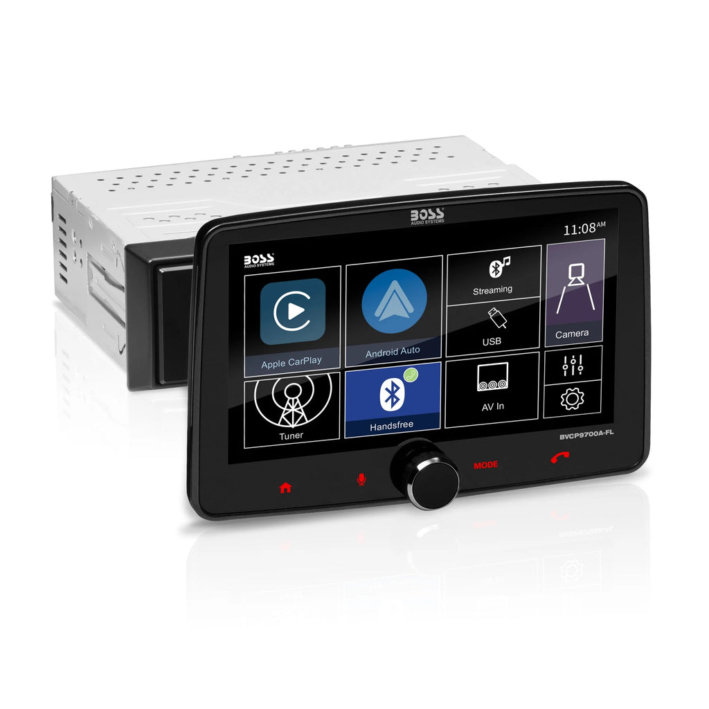 Single Din 7 Inch Touchscreen Car Stereo with Apple CarPlay Android Auto Bluetooth F804418