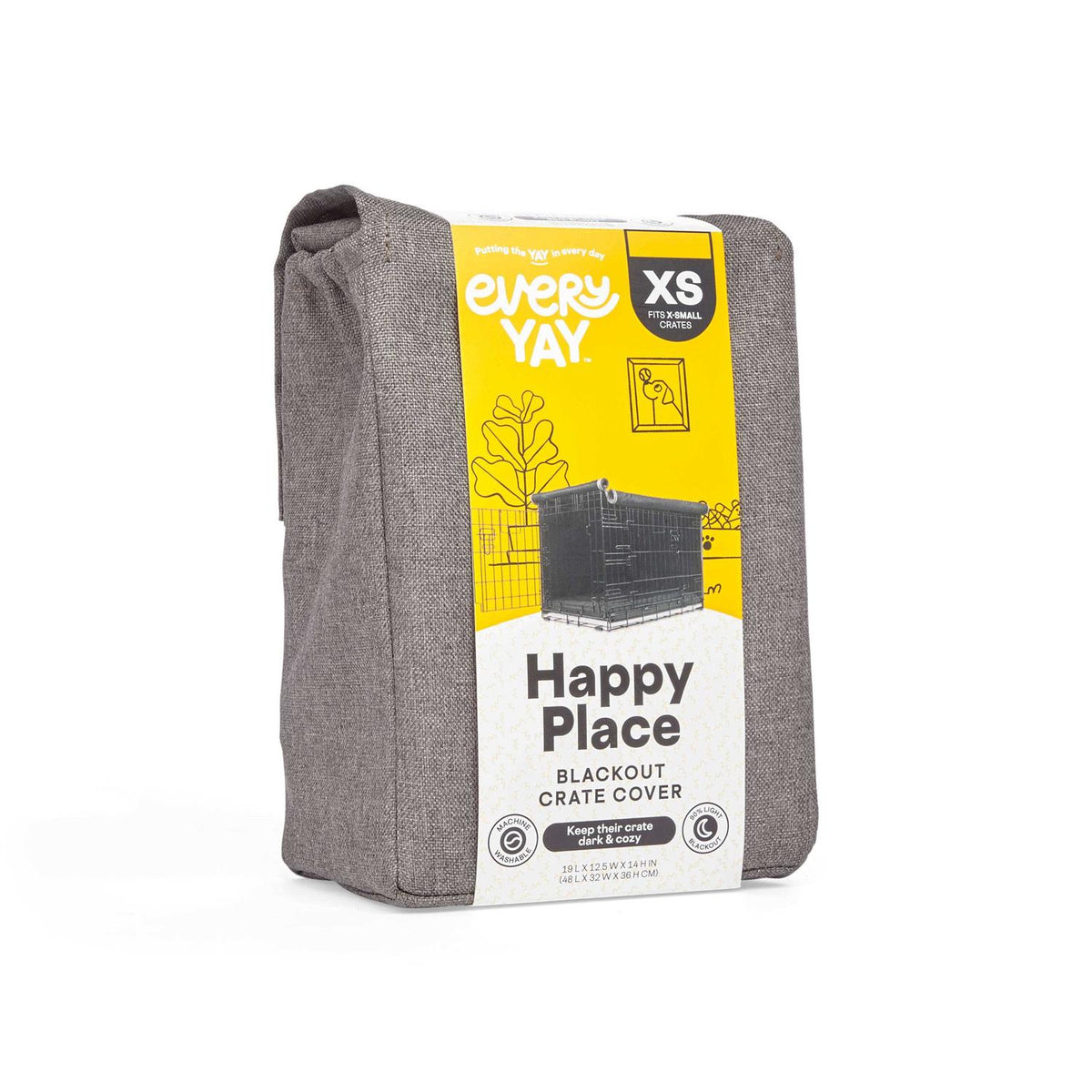 Grey Dog Crate Cover D11653