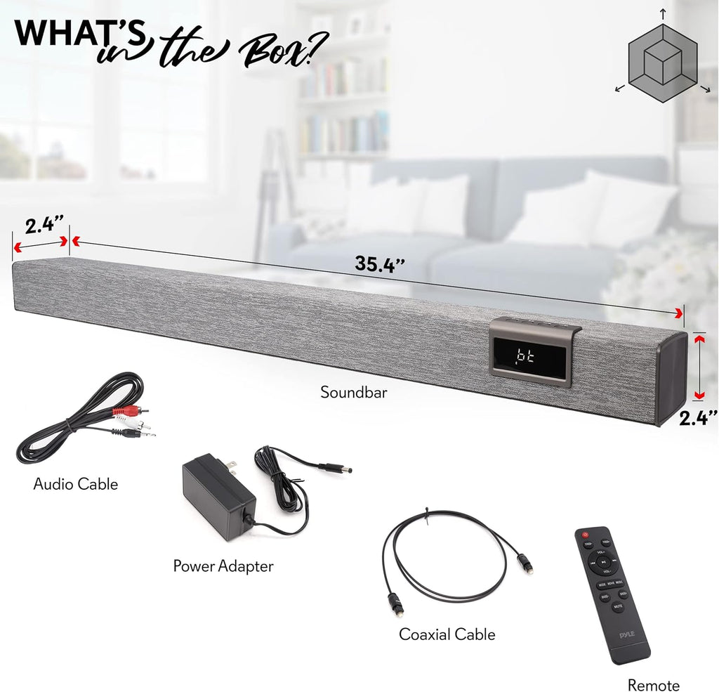 60W Bluetooth Sound Bar with Remote Control D6887
