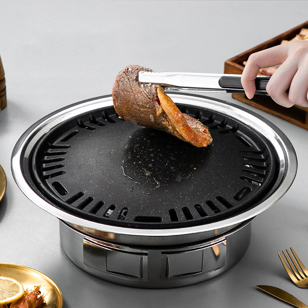 Charcoal Grill Non-stick Portable Stainless Steel BBQ Stove J504