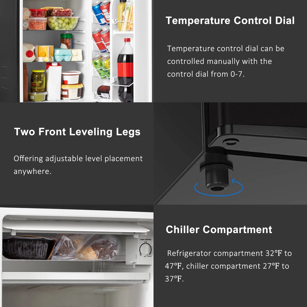 3.3 Cu ft Black Mini Fridge O468035