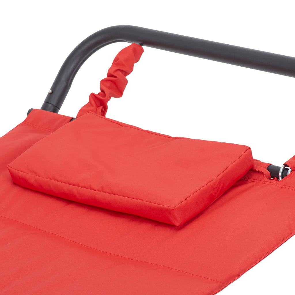 Polyester Hammock with Stand and Pillow W56775