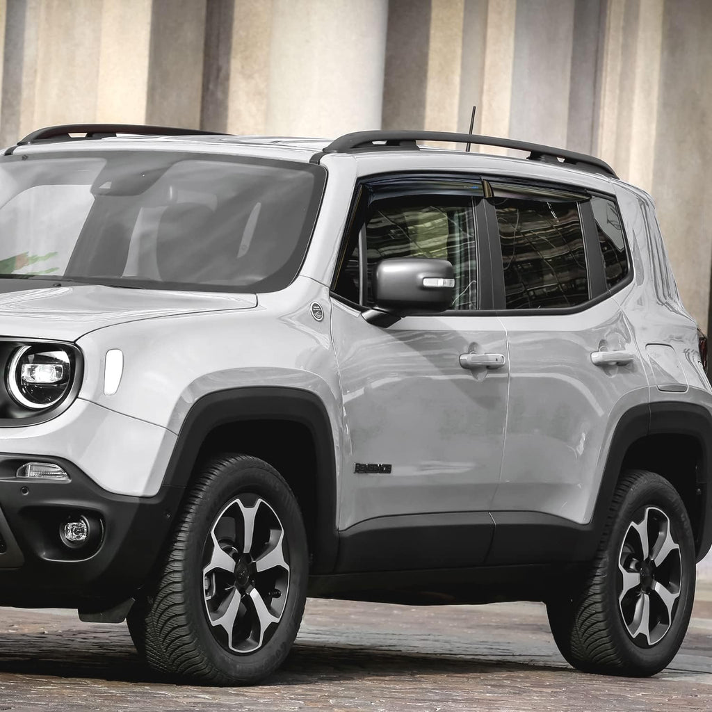 4 pcs Dark Smoke Rain Guards for Jeep Renegade 2015-2022 V140