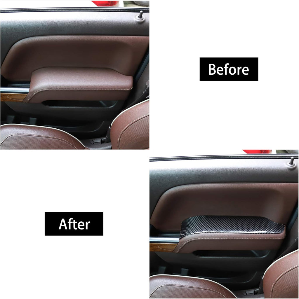 ABS Carbon Fiber Interior Door Handle Trim Cover 4 pcs X819870