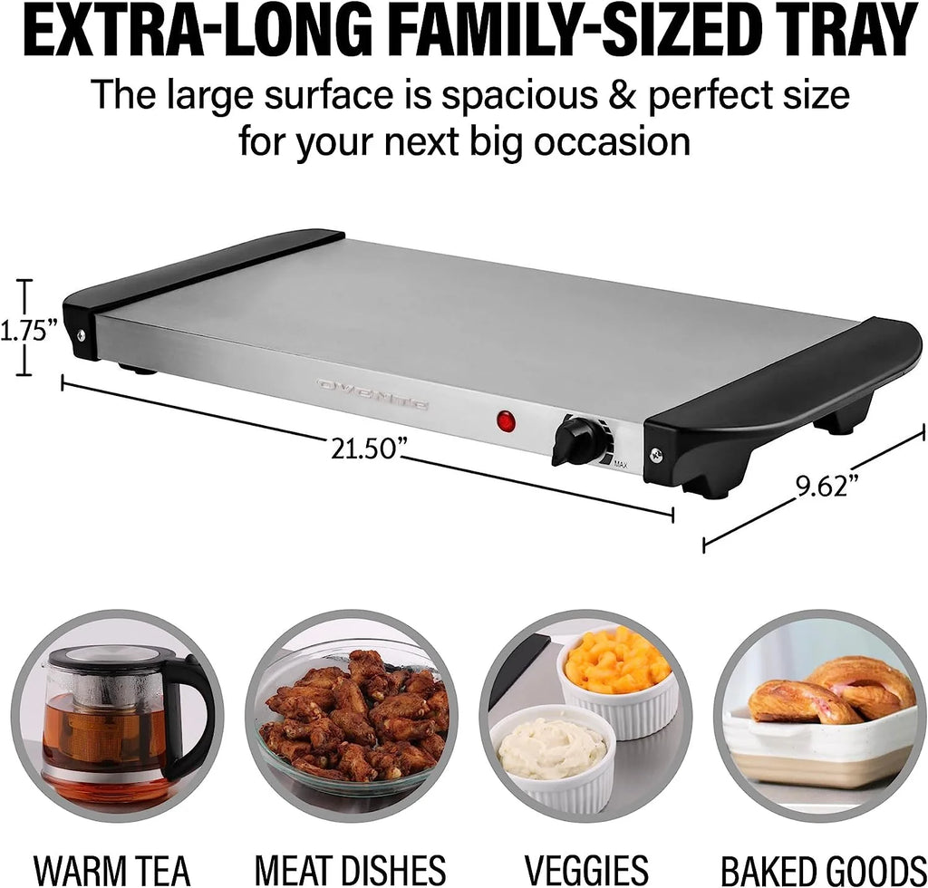 Silver Electric Warming Tray T44010