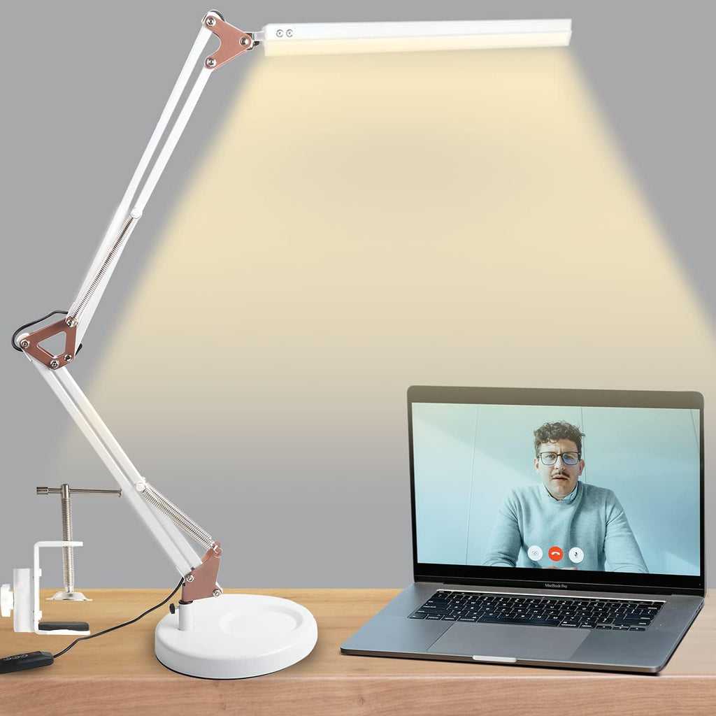 LED Desk Lamp with Clamp and Round Base H671