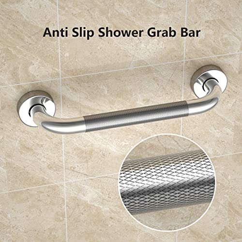 12 Inch Anti Slip Chrome Finish Stainless Steel Bath Grab Bar R93918