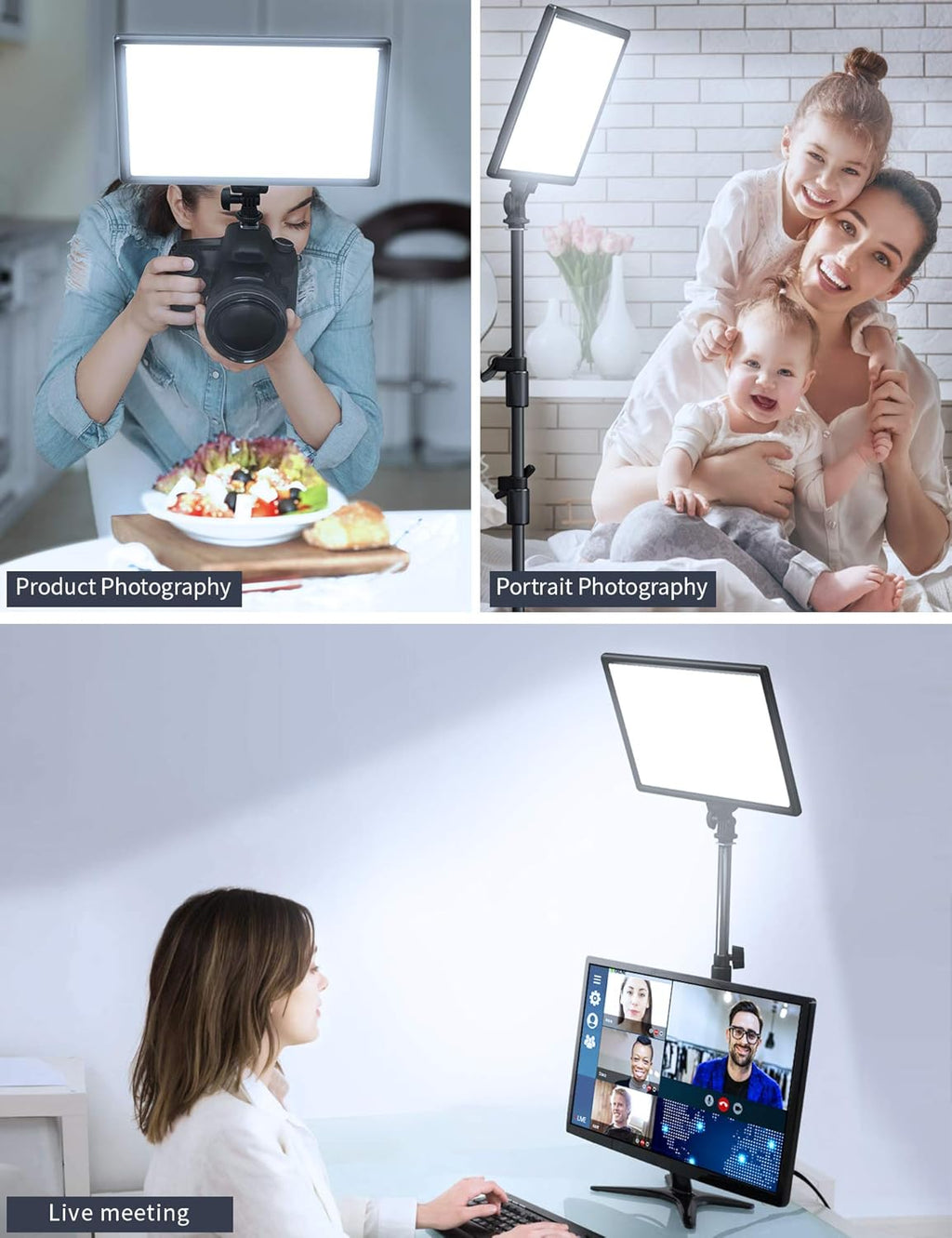 LED Video Soft Light Panel with Adjustable Brightness and Color Temperature N423890
