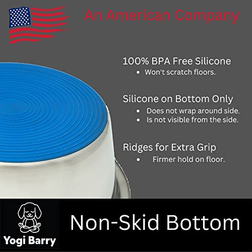 Stainless Steel Dog Bowl Set of 2 with Silicone Non-Skid Base Z504382