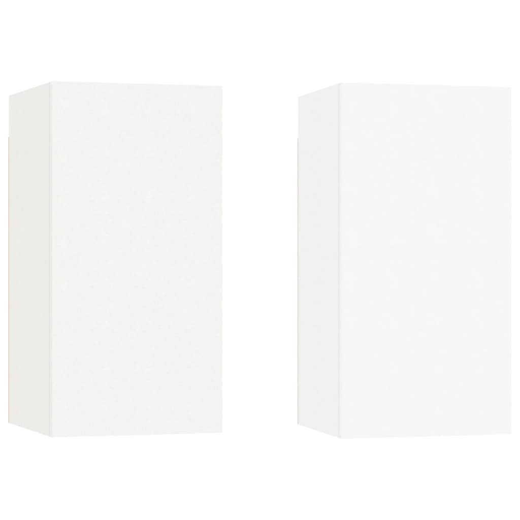 White and Sonoma Oak Chipboard TV Cabinet H8275