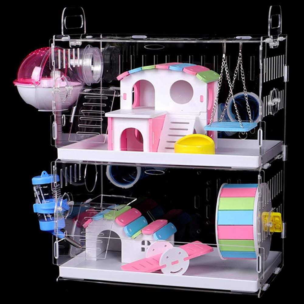 Large Hamster Cage with Crossover Tubes Tunnels P318